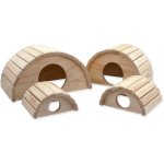 Small Animal Domek Půlkruh dřevěný 16,5 x 15 x 8 cm – Zboží Mobilmania