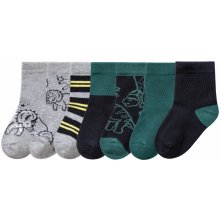 Lupilu Chlapecké ponožky s BIO bavlnou, 7 párů šedá / petrolejová / námořnická modrá