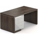 Rauman Lineart 160 x 85 cm + levý kontejner jilm tmavý / bílý – Sleviste.cz