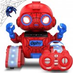 Ophy Robot interaktivní robotická hračka s projekcí, hudbou a gestickým ovládáním červená – Sleviste.cz