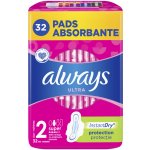 Always Ultra Hygienické Vložky Super V2 s křidélky 32 ks – Zboží Dáma