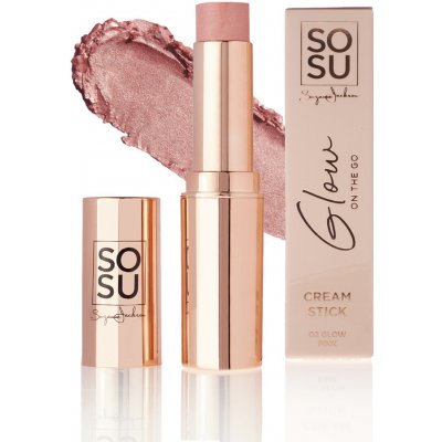 SOSU Cosmetics Tvářenka v tyčince Glow On the Go Blush Pink 7 g – Hledejceny.cz