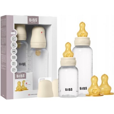 Bibs antikolikové lahvičky na dudlík z latexu sada 2ks Ivory 150/270 ml – Sleviste.cz