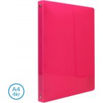 LUMA 4-kroužkový pořadač A4 2,5 cm neon růžový – Zboží Živě