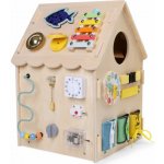 2Kids Toys Activity board Domeček přírodní – Sleviste.cz
