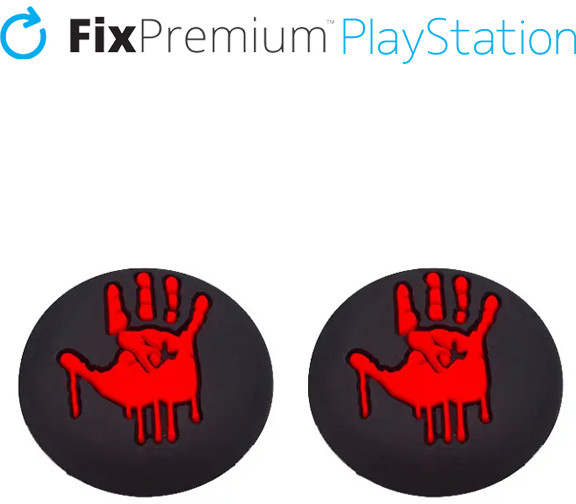 FixPremium PS4/PS5 Bloody Hands Controller Grip Caps - Set 2ks