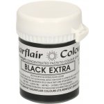 Gelová barva Sugarflair (42 g) Extra sytá černá