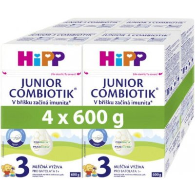 HiPP 3 Junior Combiotik akce 4 x 600 g – Sleviste.cz