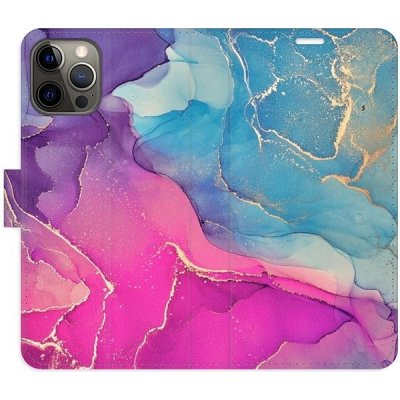 Pouzdro iSaprio flip Colour Marble 02 iPhone 12/12 Pro