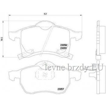 Cifam 822-258-0 Brzdové destičky přední Opel Astra II (G) / Zafira