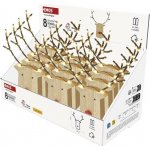 EMOS LED dekorace dřevěná sob 16 cm 2x AAA vnitřní teplá bílá časovač,12 ks display box – Hledejceny.cz