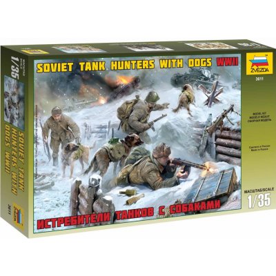 Zvezda Soviet Tank Hunters with dogs 1:35 3611 – Hledejceny.cz