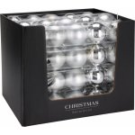 Mondex Sada 5 ks vánočních baněk PRUZ stříbrná – Zboží Dáma