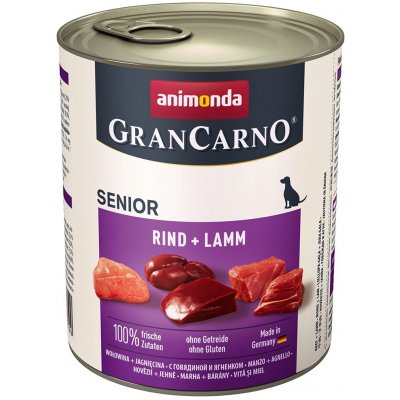 Animonda Gran Carno Senior hovězí a jehně 800 g – Zboží Mobilmania