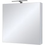 A - Interiéry Skříňka zrcadlová Argos 60 bílá, lesk, LED osv. chrom, 60x65x13,8 – Zboží Dáma