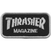 Nášivka THRASHER SKATE MAG PATCH Black/Grey 10 x 5 cm