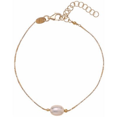 Alisia Něžný pozlacený náramek s pravou perlou AL3707-Oro – Zboží Mobilmania