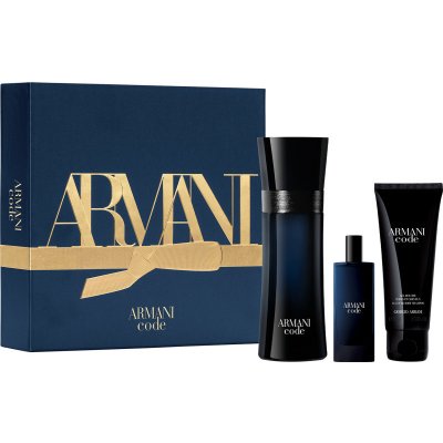 Giorgio Armani Black Code EDT 75 ml + EDT 15 ml + sprchový gel 75 ml dárková sada – Sleviste.cz