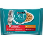 Purina ONE Sterilcat kuře hovězí ve šťávě 4 x 85 g – Sleviste.cz