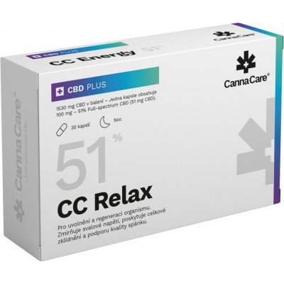 CannaCare Relax kapsle s CBD 1530 mg 30 kapslí