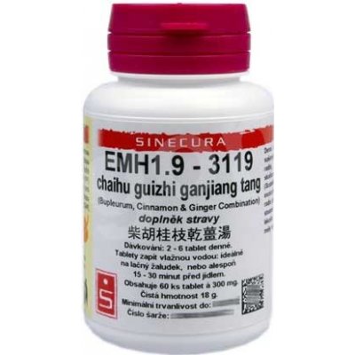 Sinecura EMH1.9 chaihu guizhi ganjiang tang 60 tablet exp. 3.1.2020 – Hledejceny.cz