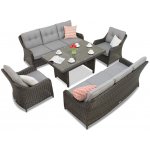 Garden Point Velká sada zahradního nábytku Toledo Apetito 8 anthracit GAP132-8 – Hledejceny.cz