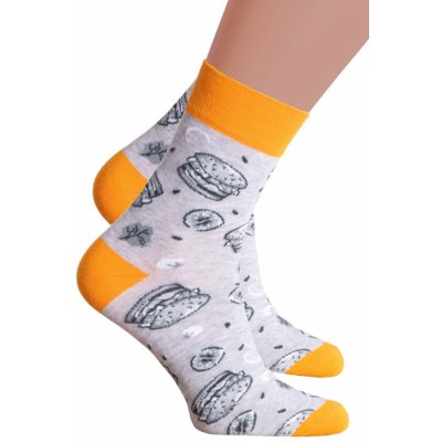 Steven Chlapecké klasické ponožky 060/256 světlý melír