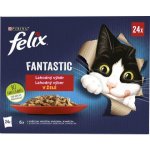 Felix Fantastic s kuřetem hovězím králíkem a jehněčím v želé 24 x 85 g – Zboží Mobilmania