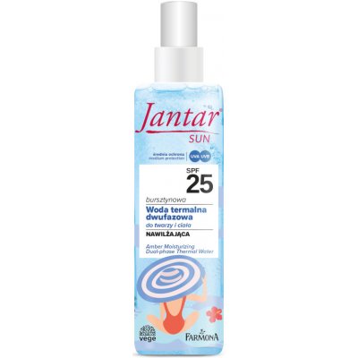 Farmona Jantar Sun Thermal Water SPF25 Termální voda na tělo i tvář SPF25 200 ml – Zboží Mobilmania