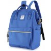 Školní batoh Himawari USB port Apatá NR8 Royal modrá