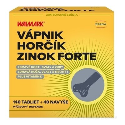 Walmark Vápník Hořčík Zinek Promo 2025 140+40 tablet – Hledejceny.cz