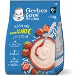 Gerber Cereal for Baby Mléčná kaše na dobrou noc jahodová 230 g – Zboží Dáma