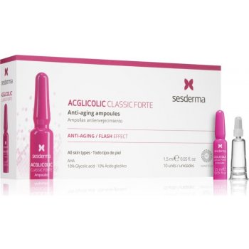 Sesderma Acglicolic Classic Forte Facial s AHA kyselinami 10 x 1,5 ml