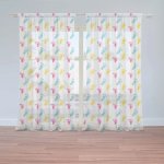 Záclony Obtisk nožiček: 2 ks - 150x250 cm - Sablio – Hledejceny.cz