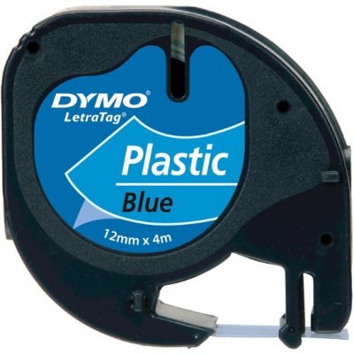 Dymo Dymo LetraTag S0721650 - páska do tiskárny štítků, 12 mm x 4 m, plastová modrá – Hledejceny.cz