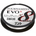 Daiwa šňůra Tournament X8 Braid Evo+ White 135m 0,10mm – Hledejceny.cz