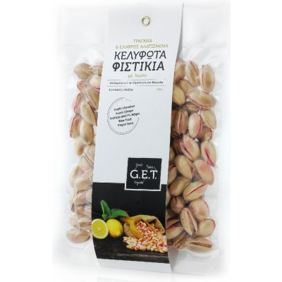 Greek Exquisite Tastes raw sušené lehce solené pistácie s citrónem 160 g – Zboží Dáma