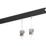 Závěsná lišta na obrazy STAS Cliprail MAX Barva: Černá, Délka lišty: 150 cm – Zboží Mobilmania