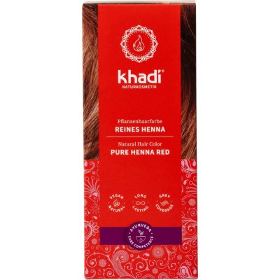 Khadi rostlinná barva na vlasy čistá henna 100 g – Zboží Dáma