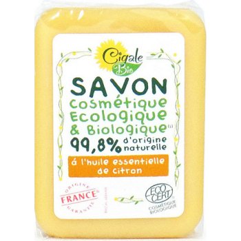 Cigale Bio mýdlo s citronovým esenciálním olejem 100 g