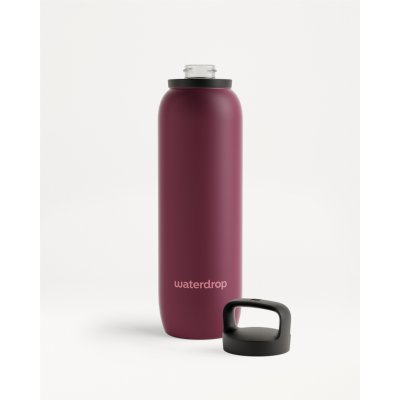Waterdrop Izolační Funkční Termoska + Funkční Víčko na pití s Pítkem 1 l vínová – Zbozi.Blesk.cz