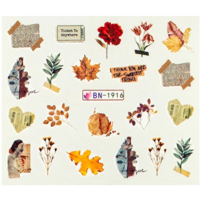 BIO nails Vodolepka BN 1916 noviny a květy – Hledejceny.cz