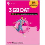 T-Mobile Twist SIM karta 100 Kč volání a SMS + 3GB dat – Zboží Živě