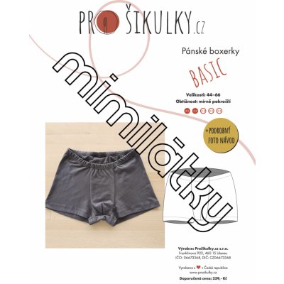 Pánské boxerky BASIC | 44-66 - Česky – Zboží Dáma