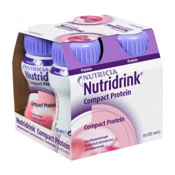 NUTRIDRINK COMPACT PROTEIN S PŘÍCHUTÍ JAHODOVOU POR SOL 4X125ML