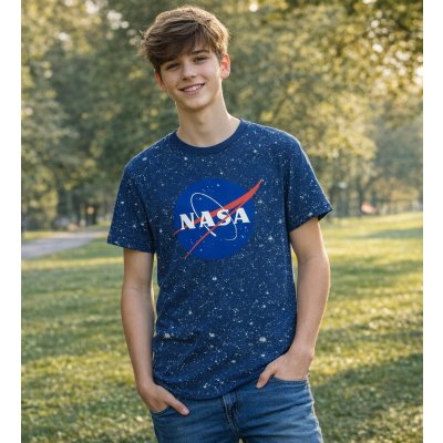 E plus M chlapecké tričko NASA krátký rukáv tmavé modrá – Sleviste.cz