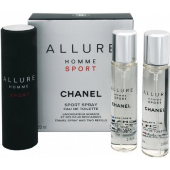 Chanel Allure Homme Sport EDT 3 x 20 ml 60 ml Chanel dárková sada