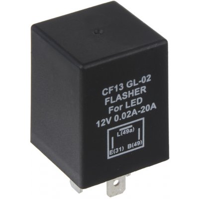 Přerušovač blinkrů LED, 12V,0,02-20A pro evropské vozy – Sleviste.cz