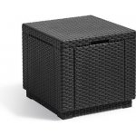 Keter taburet Cube s polstrem grafit – Zboží Dáma