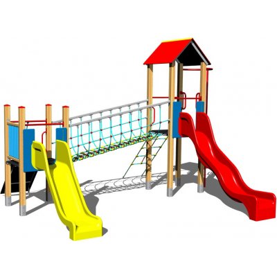 Playground System Herní sestava se skluzavkami 4U 251 – Zboží Dáma